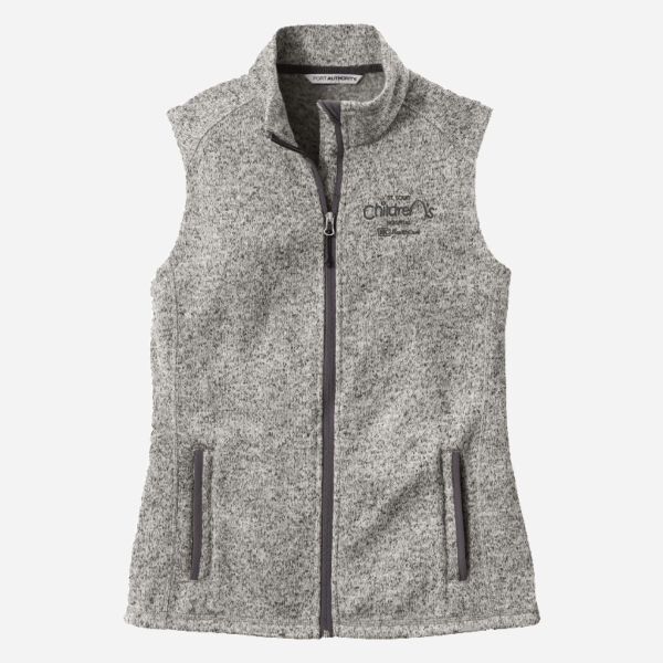 Port Authority ® Ladies Sweater Fleece Vest (Embroidery) Thumbnail