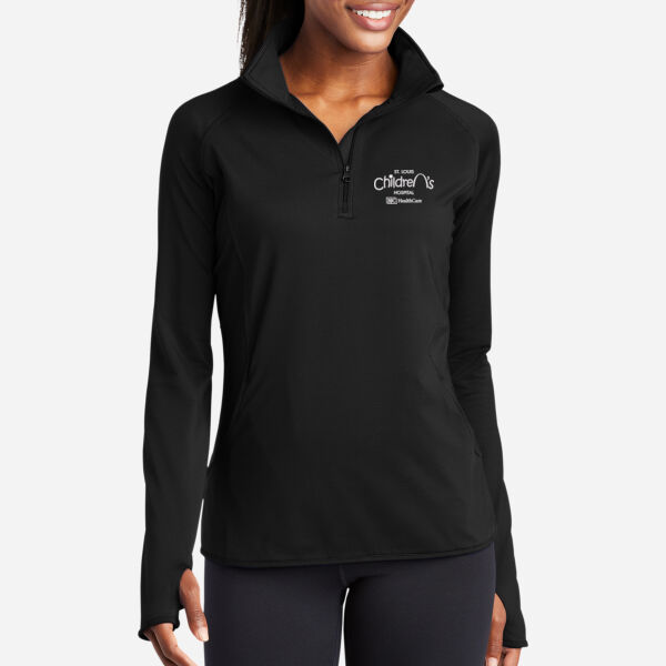 Sport-Tek® Ladies Sport-Wick® Stretch 1/4-Zip Pullover (Embroidery) Thumbnail